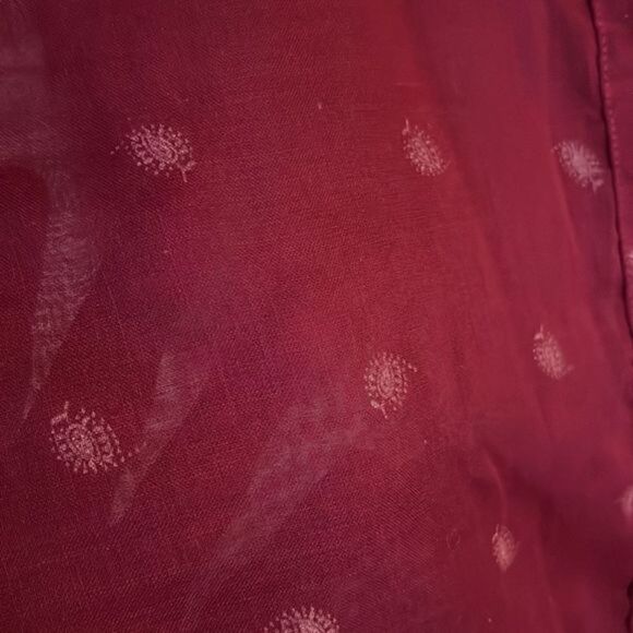 Vintage 80s button-down semi sheer top - Picture 3 of 6